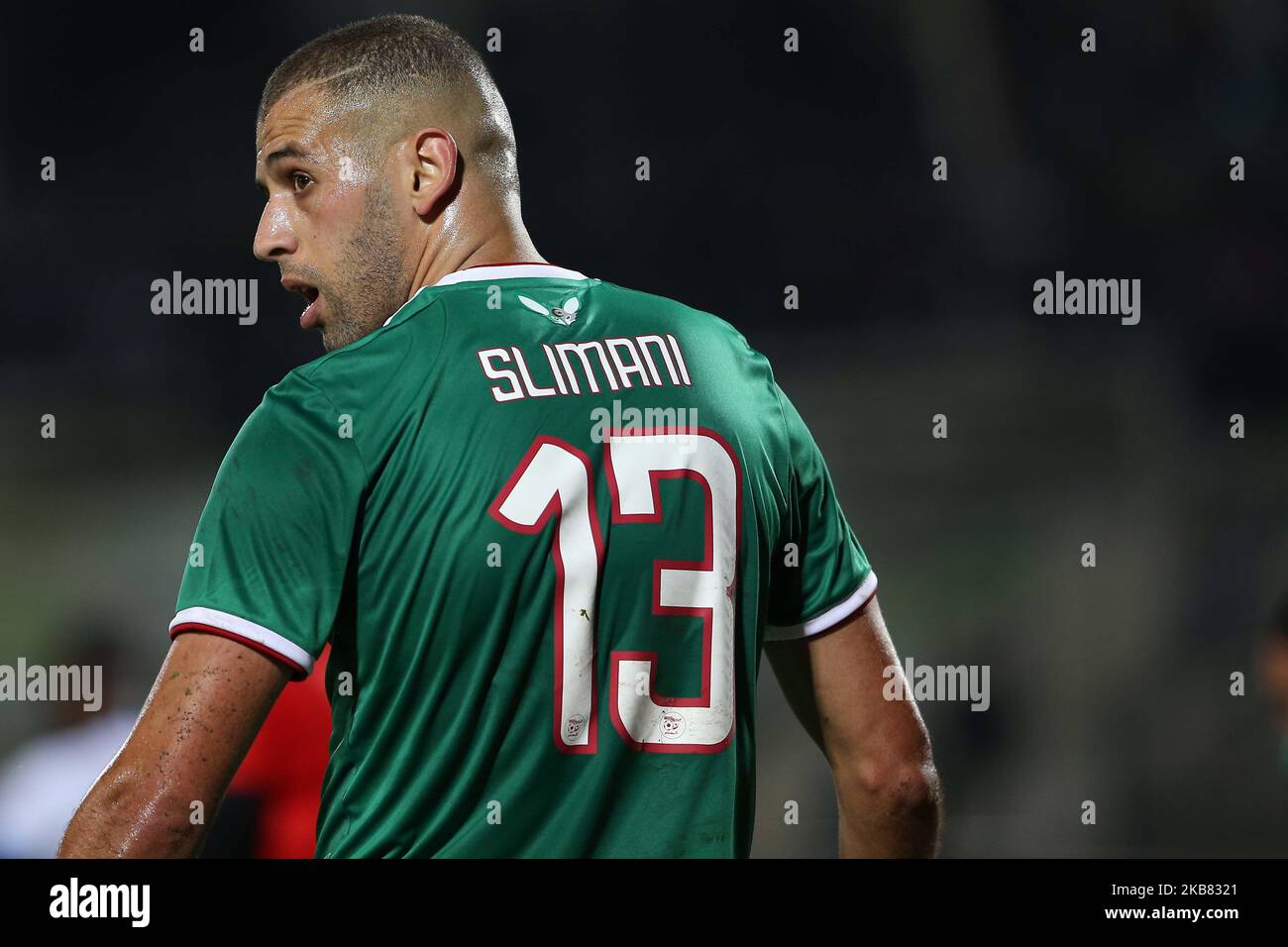 Algeria's Slimani Islam during the friendly football match between