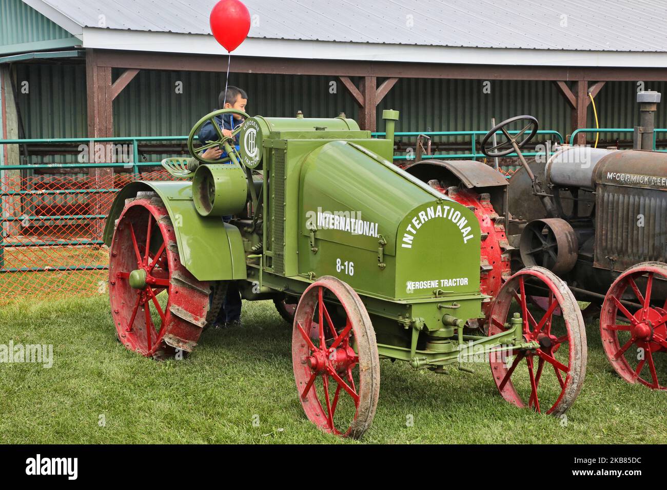 Antique tractors and farm equipment is displayed during the 175th Markham Agricultural Fair in Markham, Ontario, Canada, on October 05, 2019. (Photo by Creative Touch Imaging Ltd./NurPhoto) Stock Photo