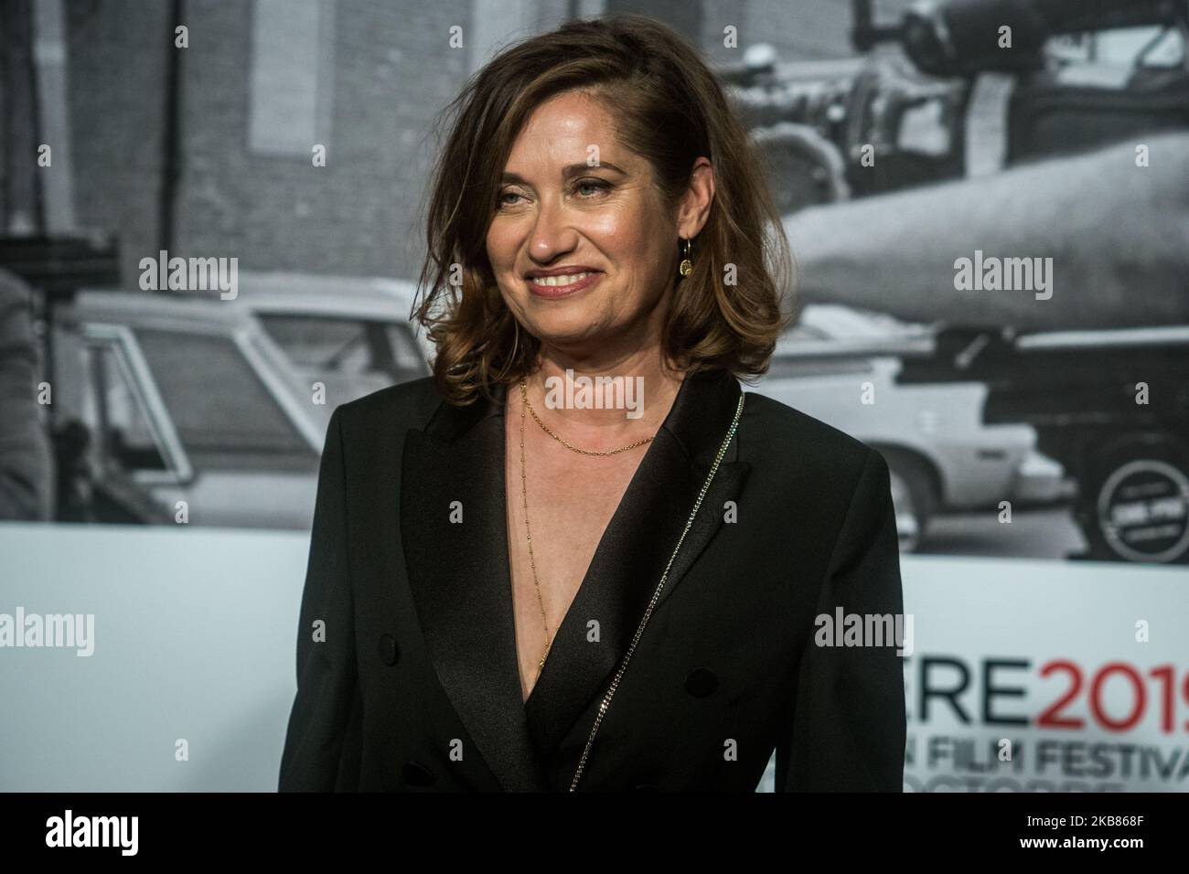 Emmanuelle Devos attends Opening ceremony of the 11th edition of the Lumiere festival in Lyon, France, on October 12, 2019. (Photo by Nicolas Liponne/NurPhoto) Stock Photo