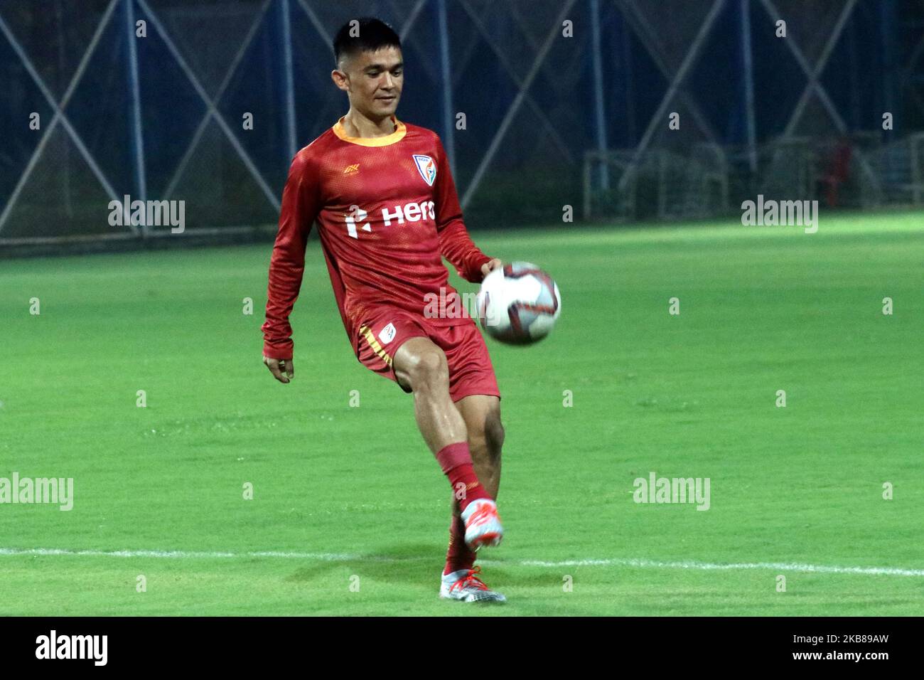 Sunil Chhetri In Action