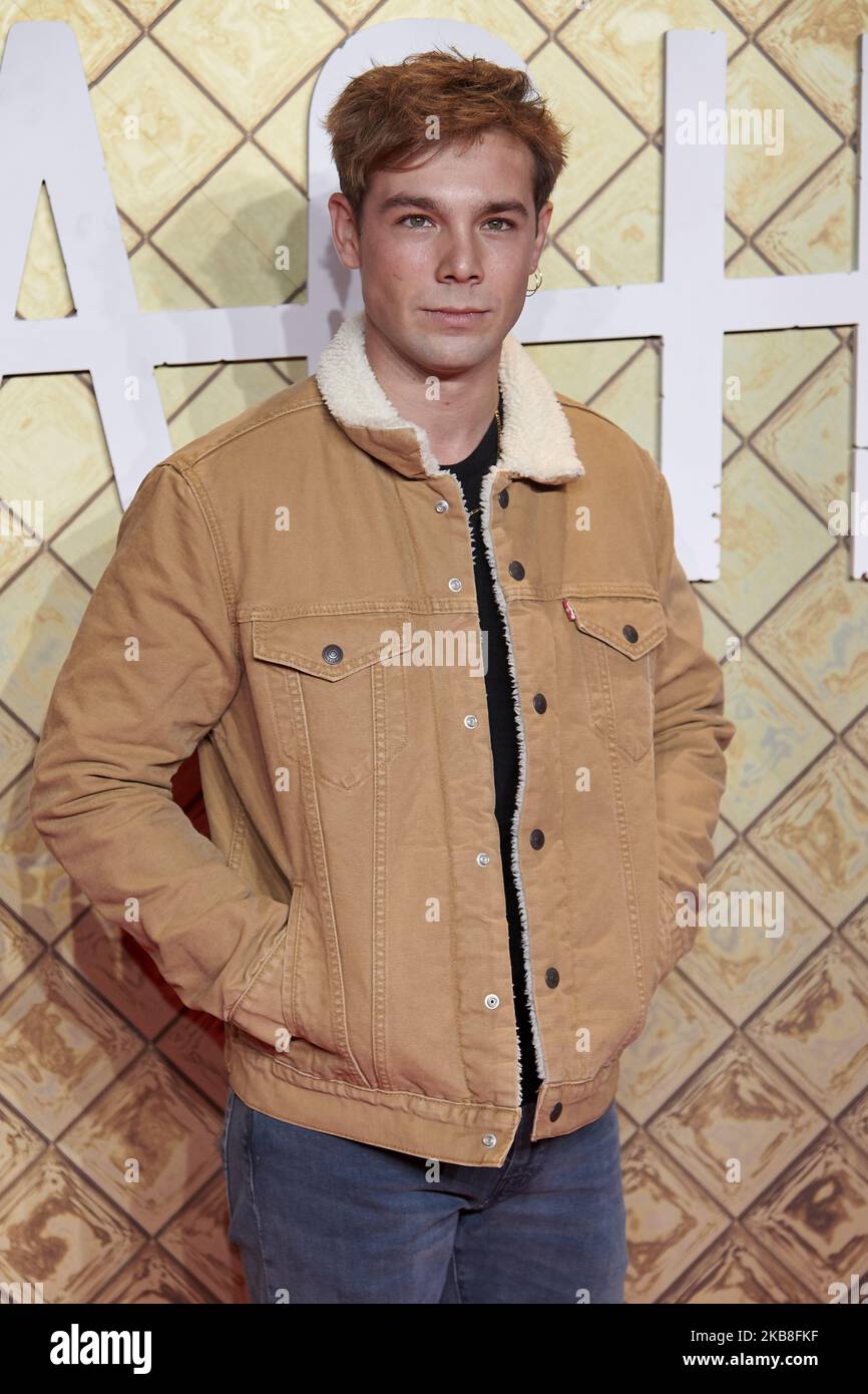 Carlos Cuevas attends the Netflix's 'Hache' premiere at Paz Cinema in Madrid, Spain on Oct 16, 2019 (Photo by Carlos Dafonte/NurPhoto) Stock Photo