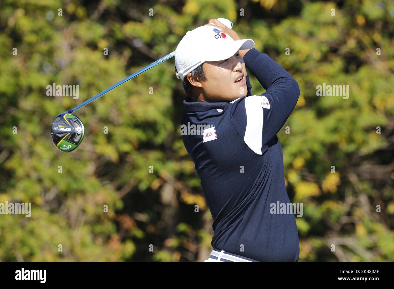 Kyoung Hoon Lee of South Korea action during an PGA Tour The CJ Cup ...