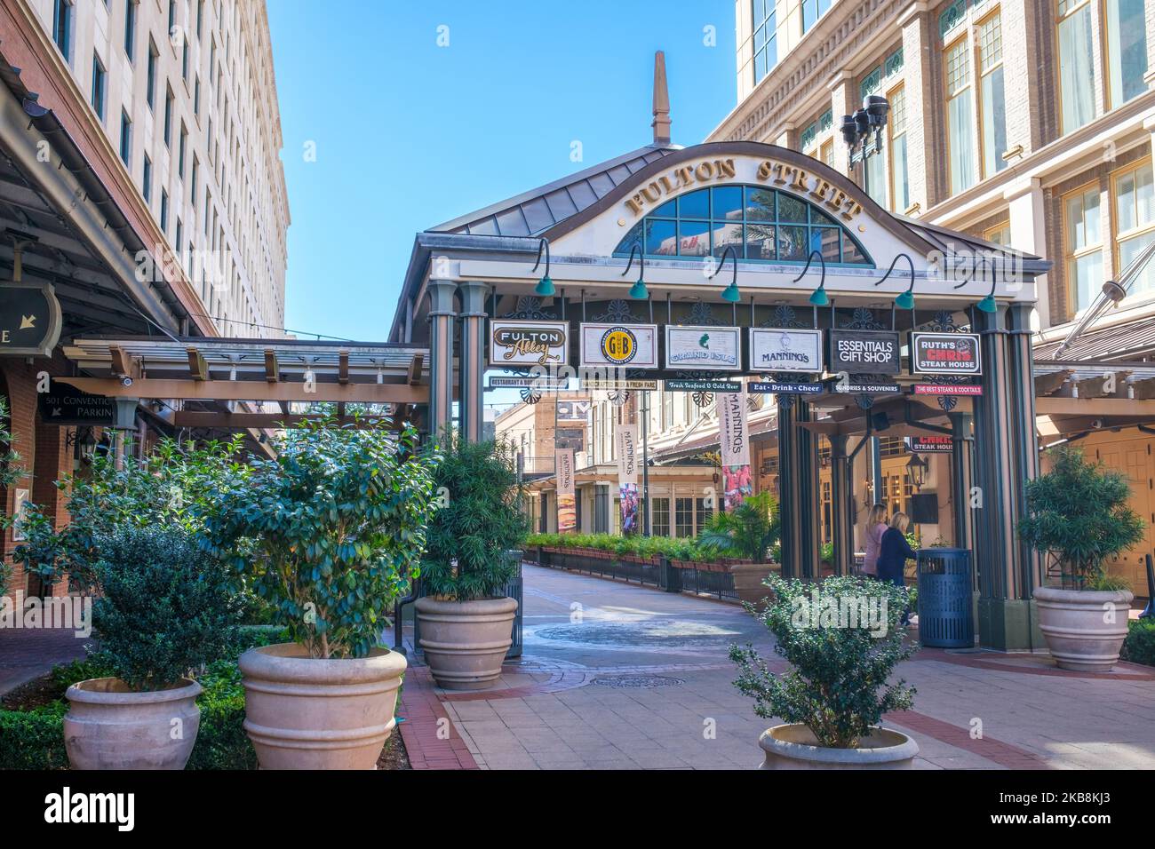 NEW ORLEANS, LA, USA OCTOBER 26, 2022 Entrance to Fulton Street