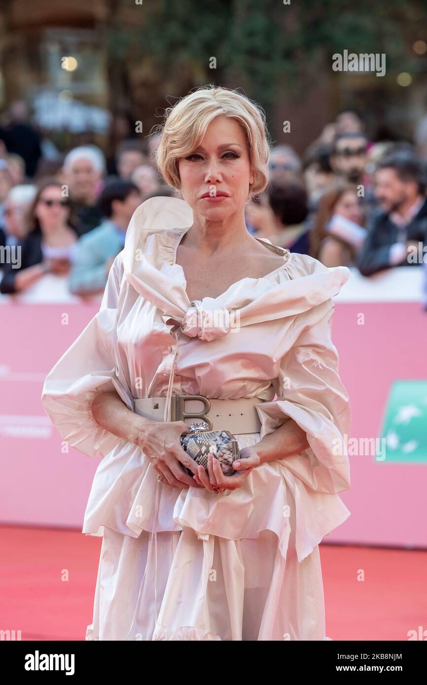 Nancy Brilli walks a red carpet during the 14th Rome Film Festival on October 19, 2019 in Rome, Italy. (Photo by Mauro Fagiani/NurPhoto) Stock Photo