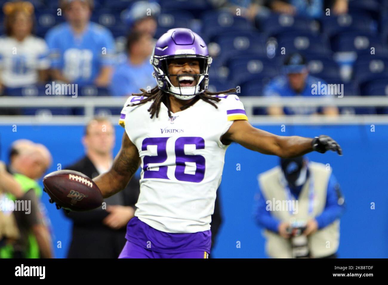 Minnesota Vikings cornerback Trae Waynes takes part in drills during the  NFL football team's training camp Friday, July 26, 2019, in Eagan, Minn.  (AP Photo/Jim Mone Stock Photo - Alamy