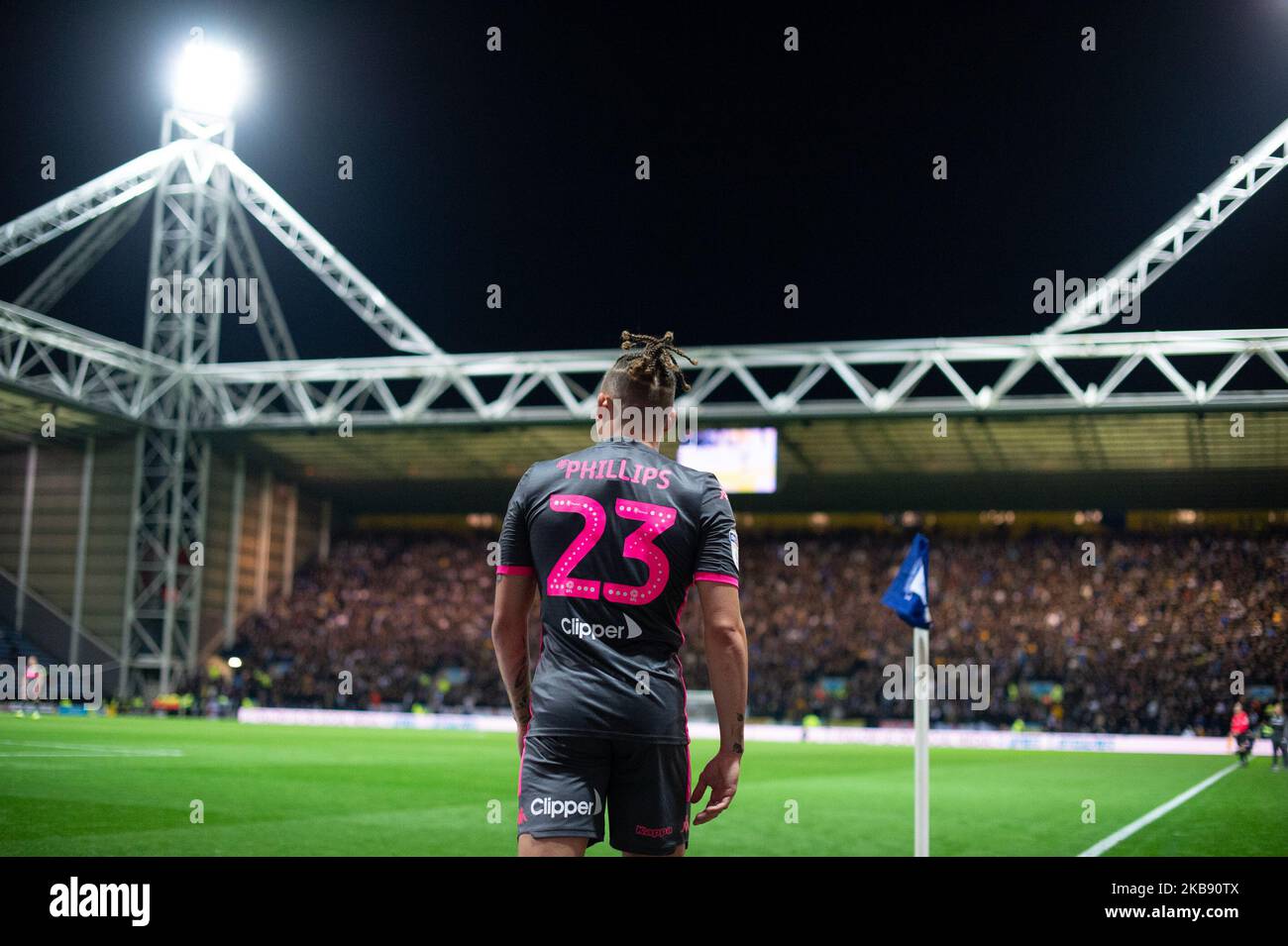 Kalvin Phillips of Leeds United during the Sky Bet Championship match between Preston North End and Leeds United at Deepdale, Preston on Tuesday 22nd October 2019. (Photo by Pat Scaasi/MI News/NurPhoto) Stock Photo