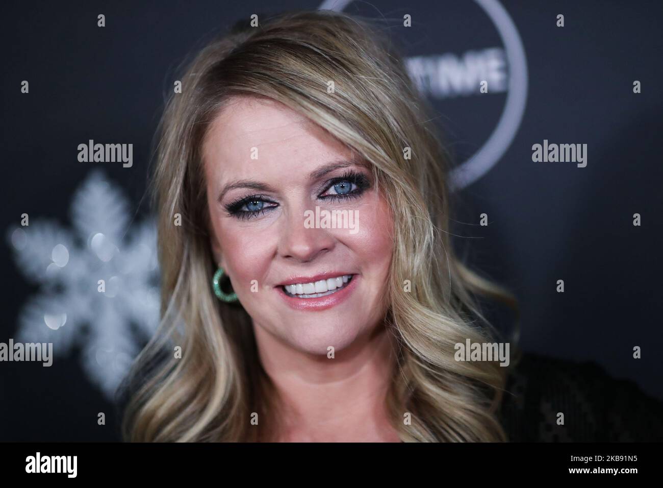 WESTWOOD, LOS ANGELES, CALIFORNIA, USA - OCTOBER 22: Actress Melissa Joan Hart arrives at the 'It's A Wonderful Lifetime' Holiday Party held at STK Los Angeles at W Los Angeles - West Beverly Hills on October 22, 2019 in Westwood, Los Angeles, California, United States. (Photo by Xavier Collin/Image Press Agency/NurPhoto) Stock Photo