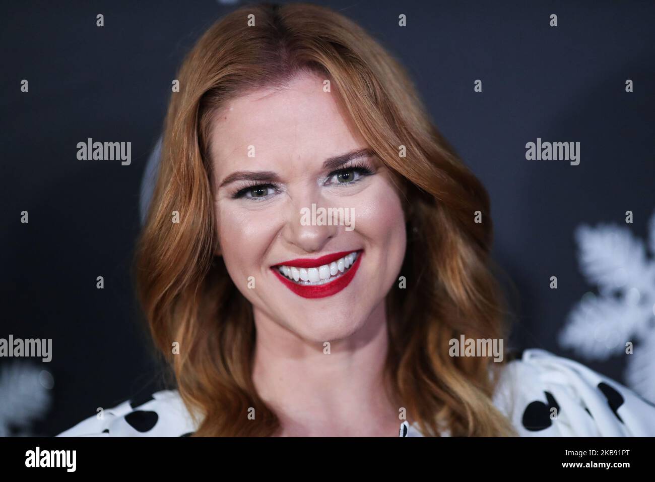 WESTWOOD, LOS ANGELES, CALIFORNIA, USA - OCTOBER 22: Actress Sarah Drew arrives at the 'It's A Wonderful Lifetime' Holiday Party held at STK Los Angeles at W Los Angeles - West Beverly Hills on October 22, 2019 in Westwood, Los Angeles, California, United States. (Photo by Xavier Collin/Image Press Agency/NurPhoto) Stock Photo