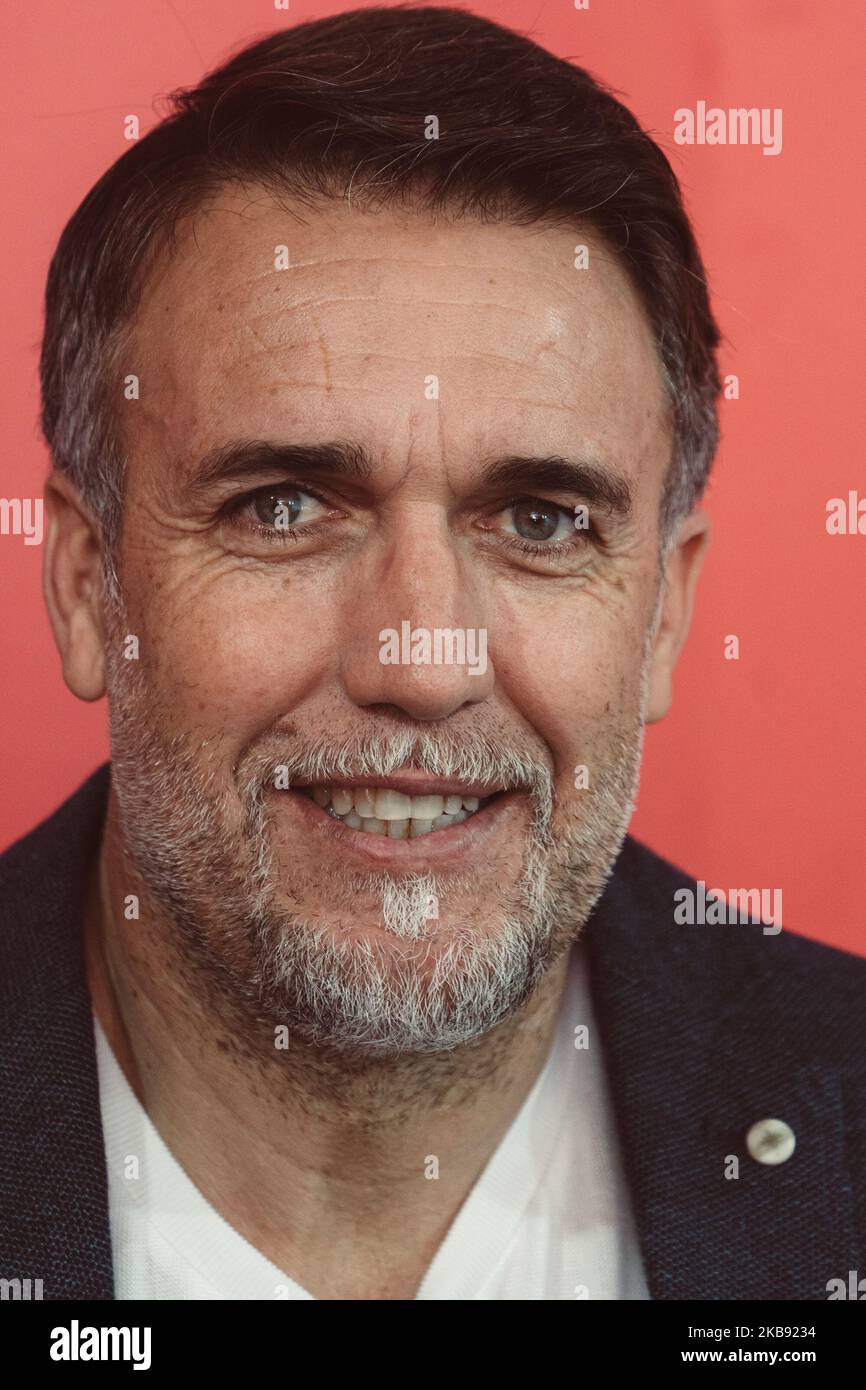 Gabriel Batistuta attends the photocall of the movie ''El Numero Nueve'' during the Alice nella Citta Festival on October 23, 2019 in Rome, Italy. (Photo by Luca Carlino/NurPhoto) Stock Photo