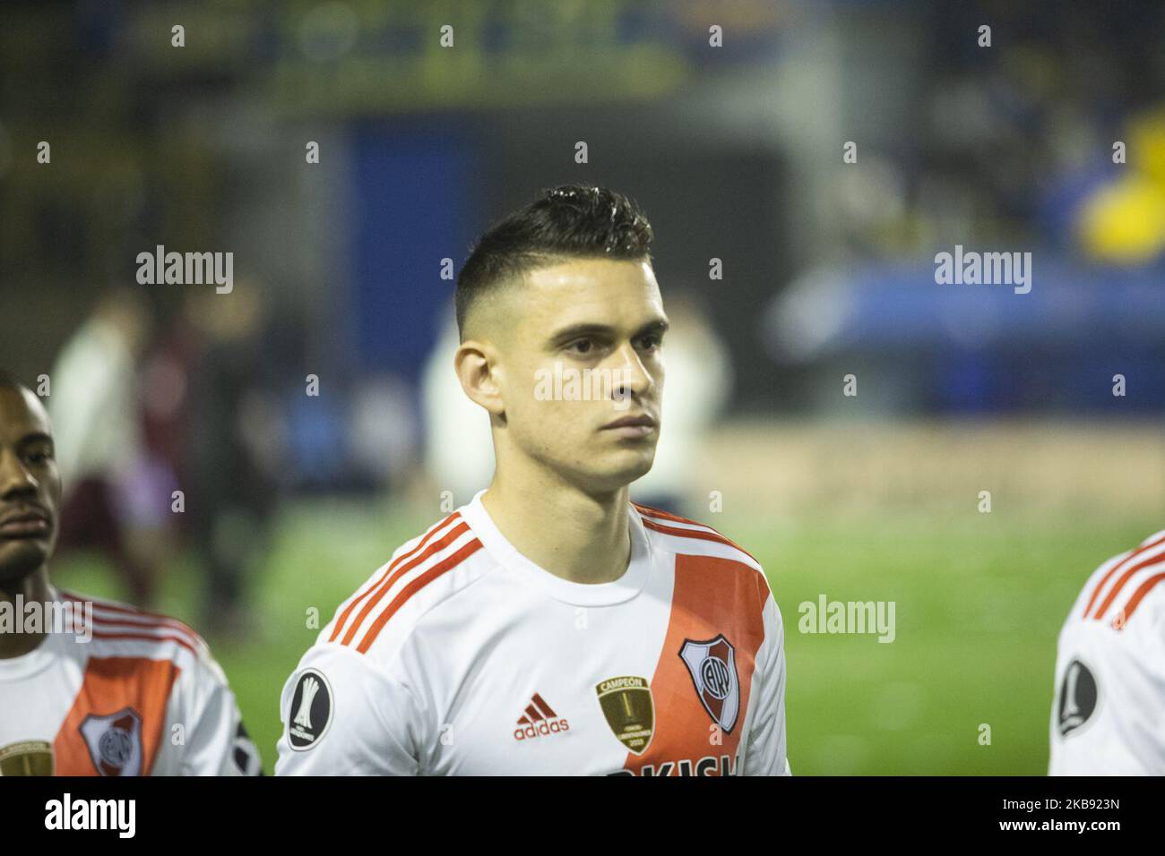 Rafael Santos Borre of River Plate looks on during the second leg match between River Plate and Boca Juniors as part of the semi-finals of Copa CONMEBOL Libertadores 2019 at Estadio Alberto J. Armando on October 22, 2019 in Buenos Aires, Argentina. (Photo by Matías Baglietto/NurPhoto) Stock Photo