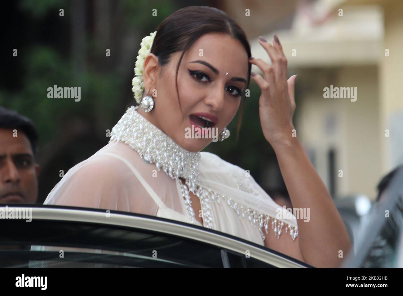 Indian Actress Sonakshi Sinha Arrives For A Trailer Launch Of The Upcoming Bollywood Movie