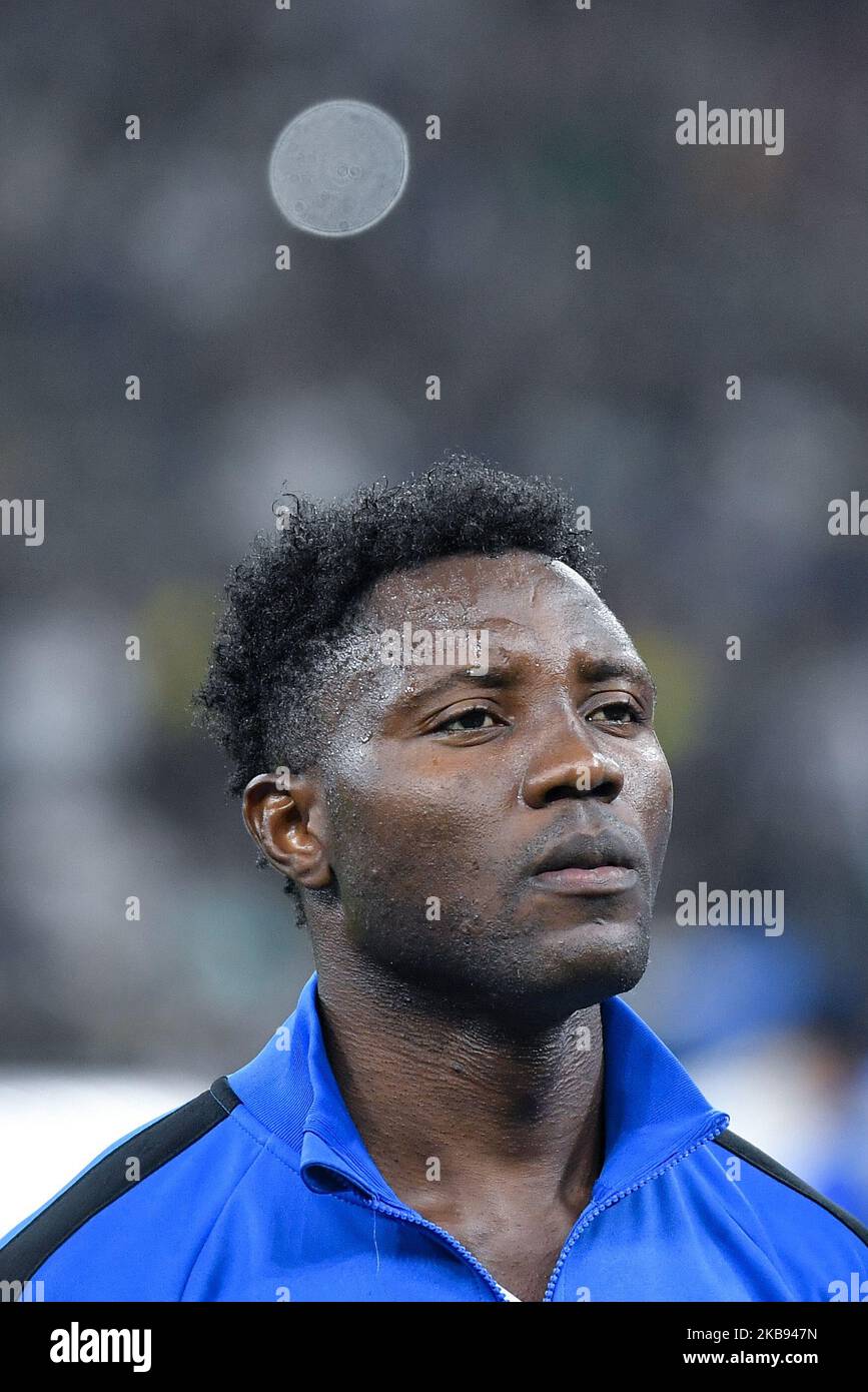 Kwadwo Asamoah of FC Internazionale during the UEFA Champions League group stage match between Internazionale and Borussia Dortmund at Stadio San Siro, Milan, Italy on 23 October 2019 (Photo by Giuseppe Maffia/NurPhoto) Stock Photo