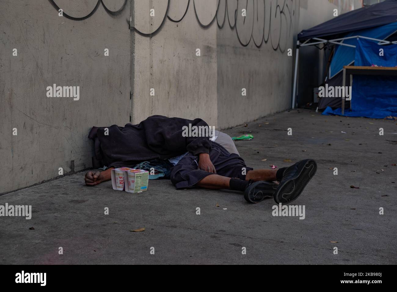 The downtown Los Angeles neighborhood of Skid Row contains one of the