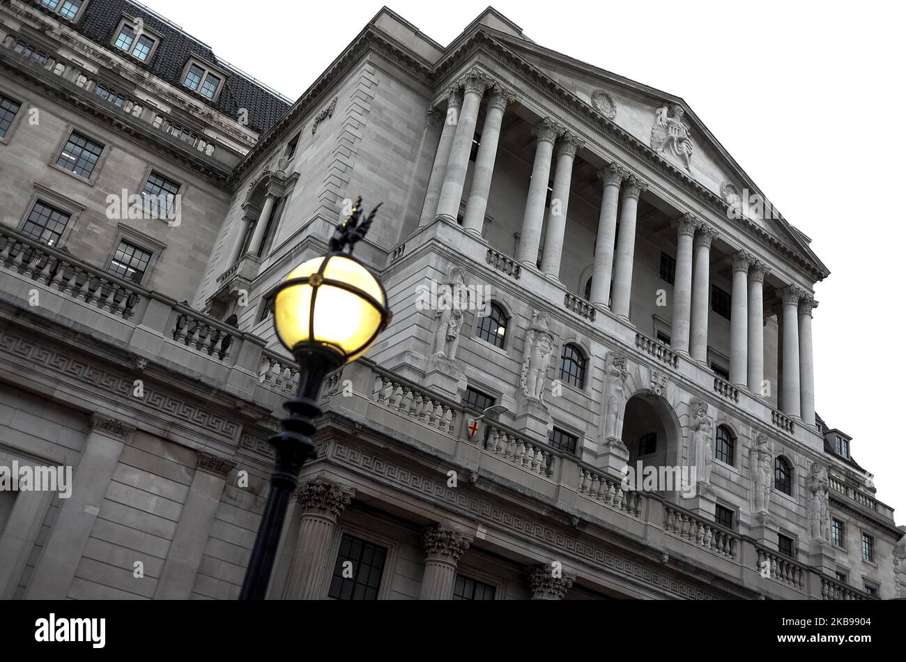 View of the Bank of England, Central London on October 25, 2019. (Photo by Alberto Pezzali/NurPhoto) Stock Photo