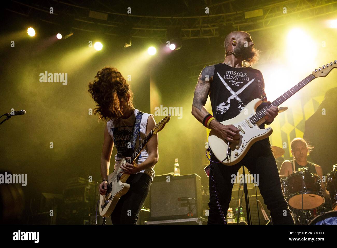 The american heavy metal band Baroness perform live at Fabrique on October 14, 2019 in Milan, Italy. (Photo by Roberto Finizio/NurPhoto) Stock Photo