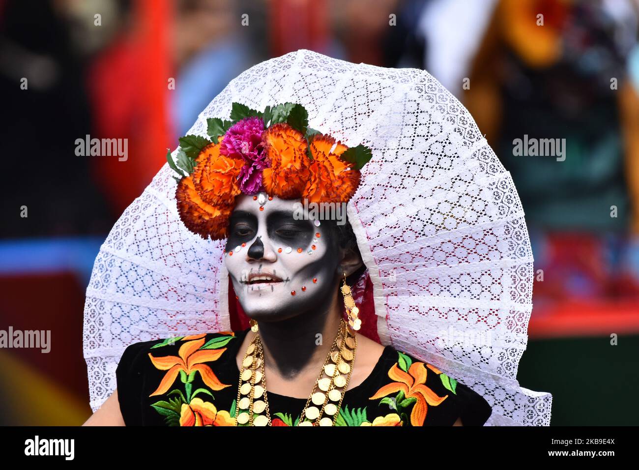 Participants take part during the commemorative 'Day of the Dead