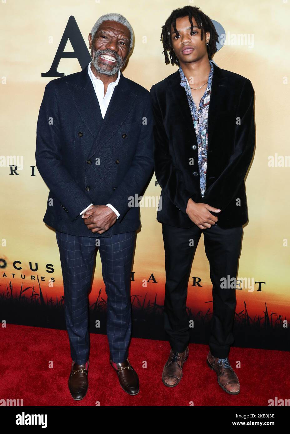 LOS ANGELES, CALIFORNIA, USA - OCTOBER 29: Vondie Curtis-Hall and Henry Hunter Hall arrive at the Los Angeles Premiere Of Focus Features' 'Harriet' held at The Orpheum Theatre on October 29, 2019 in Los Angeles, California, United States. (Photo by Xavier Collin/Image Press Agency/NurPhoto) Stock Photo
