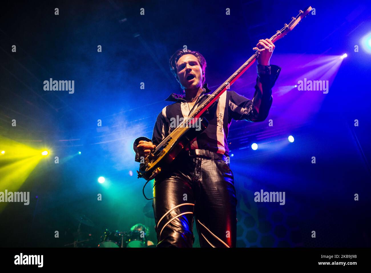 Jed Elliott of the british glam rock band The Struts perform live at