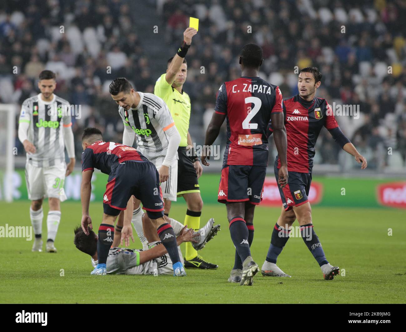 Cristián Zapata during the Serie A football match between Juventus FC and Genoa CFC at Allianz Stadium on October 30, 2019 in Turin, Italy. (Photo by Loris Roselli). Stock Photo