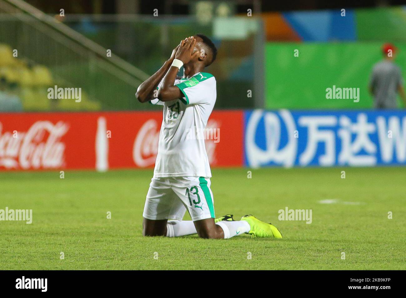 Issaga Kane of Senegal reacts during the FIFA U-17 World Cup Brazil