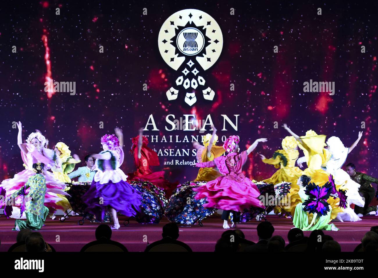 Performers take part in the opening ceremony of the 35th Association of ...