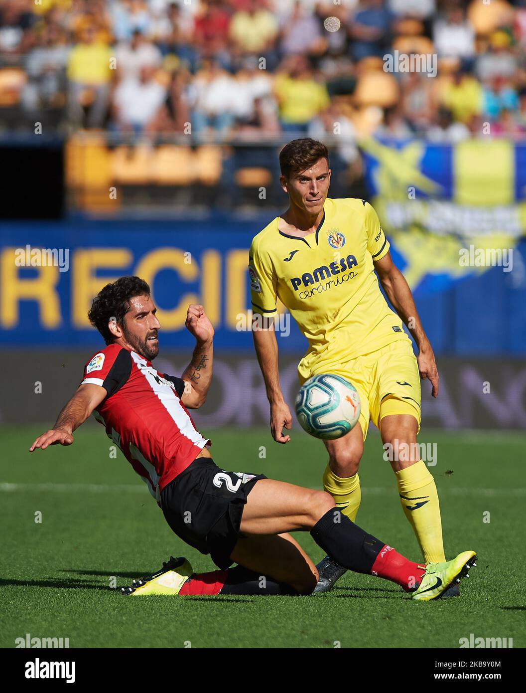 Pau Francisco Torres of Villarreal and Raul Garcia of Athletic Club de