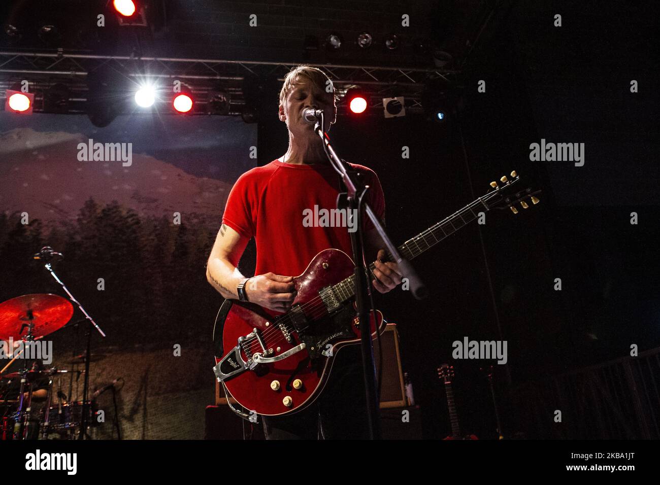 Xan McCurdy of the american alternative rock band Cake perform live at Alcatraz on october 21st, 2019 in Milan, Italy. (Photo by Roberto Finizio/NurPhoto) Stock Photo
