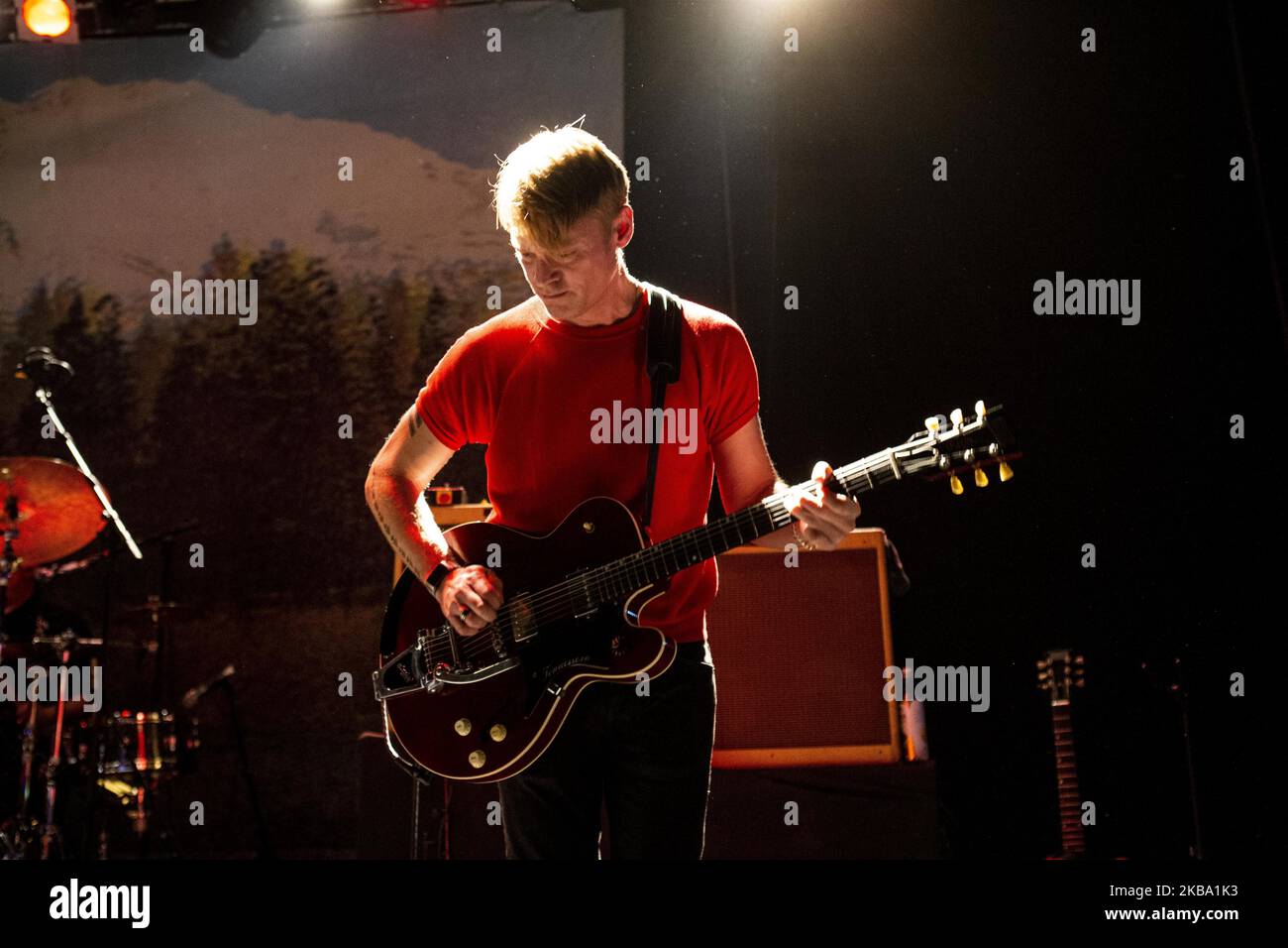 Xan McCurdy of the american alternative rock band Cake perform live at Alcatraz on october 21st, 2019 in Milan, Italy. (Photo by Roberto Finizio/NurPhoto) Stock Photo