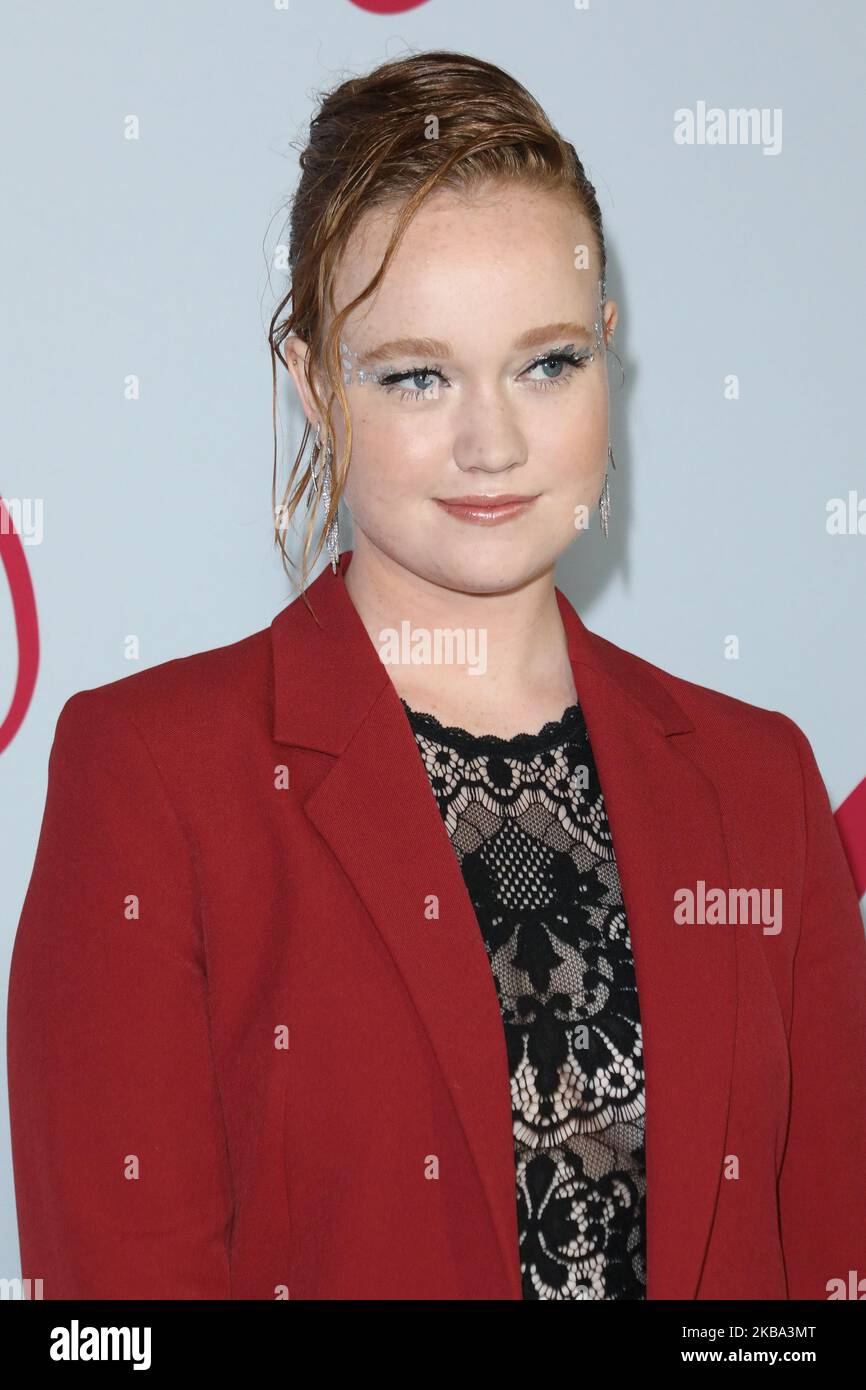 LOS ANGELES, CALIFORNIA, USA - NOVEMBER 04: Actress Liv Hewson arrives at the Los Angeles Premiere Of Netflix's 'Let It Snow' held at Pacific Theatres at The Grove on November 4, 2019 in Los Angeles, California, United States. (Photo by Image Press Agency/NurPhoto) Stock Photo
