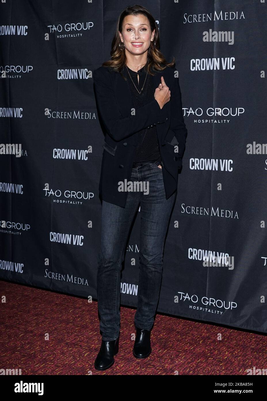 MANHATTAN, NEW YORK CITY, NEW YORK, USA - NOVEMBER 06: Actress Bridget Moynahan arrives at the New York Special Screening Of Screen Media Films' 'Crown Vic' held at the Village East Cinema on November 6, 2019 in Manhattan, New York City, New York, United States. (Photo by William Perez/Image Press Agency/NurPhoto) Stock Photo