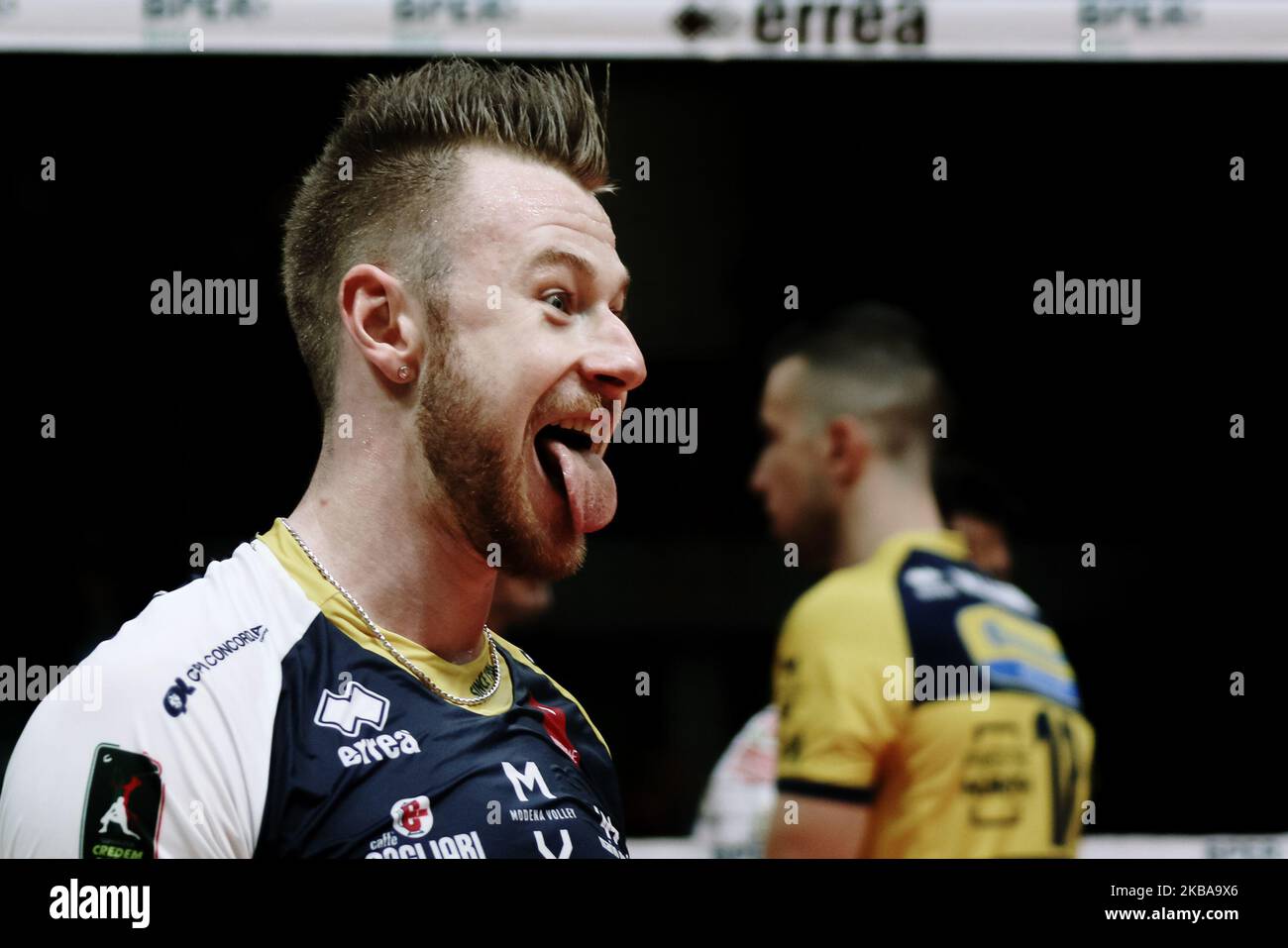 Zaytsev Ivan during the Italian Men's Volleyball League match between Leo  Shoes Modena and Globo Banca Popolare del Frusinate Sora at Palapanini on  November 7, 2019 in Modena, Italy. (Photo by Emmanuele