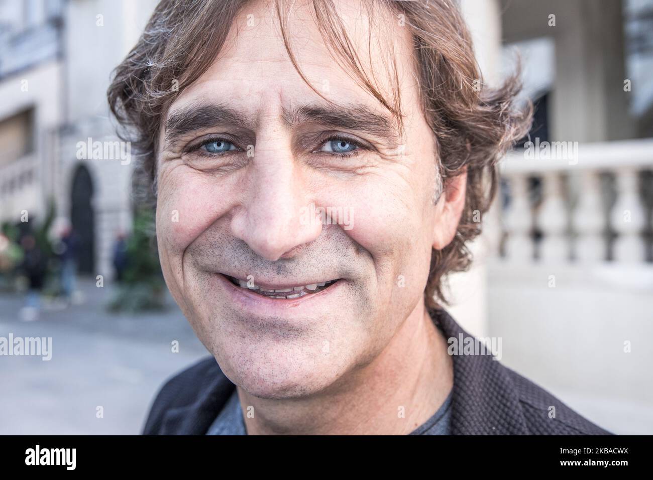 Alex Zanardi participates in the Paralympic Culture Festival organized by the Italian Paralympic Committee to spread the knowledge of the world of disability and sport, in Padova, Italy, on November 7, 2019. (Photo by Mauro Ujetto/NurPhoto) Stock Photo