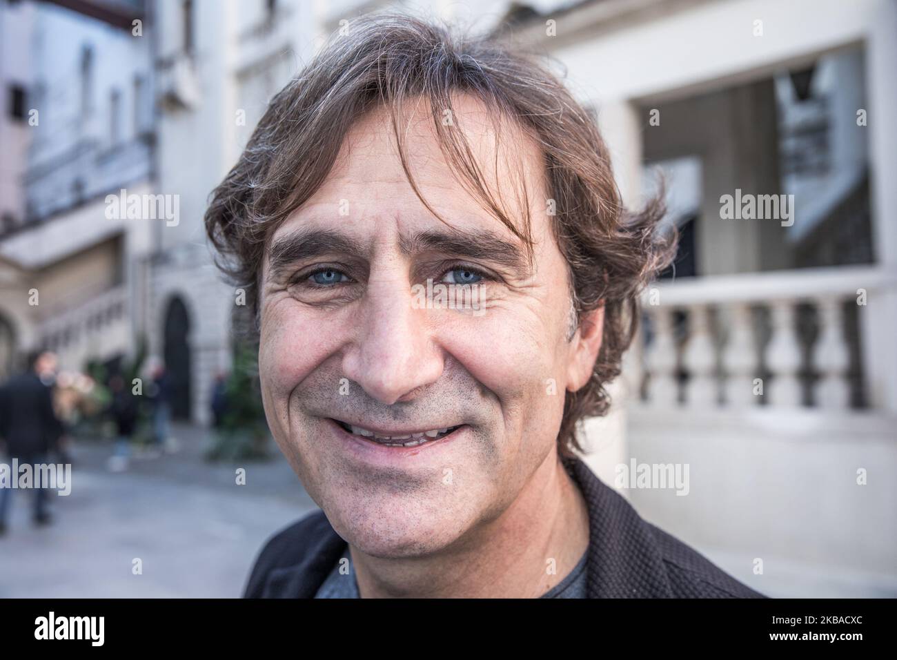 Alex Zanardi participates in the Paralympic Culture Festival organized by the Italian Paralympic Committee to spread the knowledge of the world of disability and sport, in Padova, Italy, on November 7, 2019. (Photo by Mauro Ujetto/NurPhoto) Stock Photo