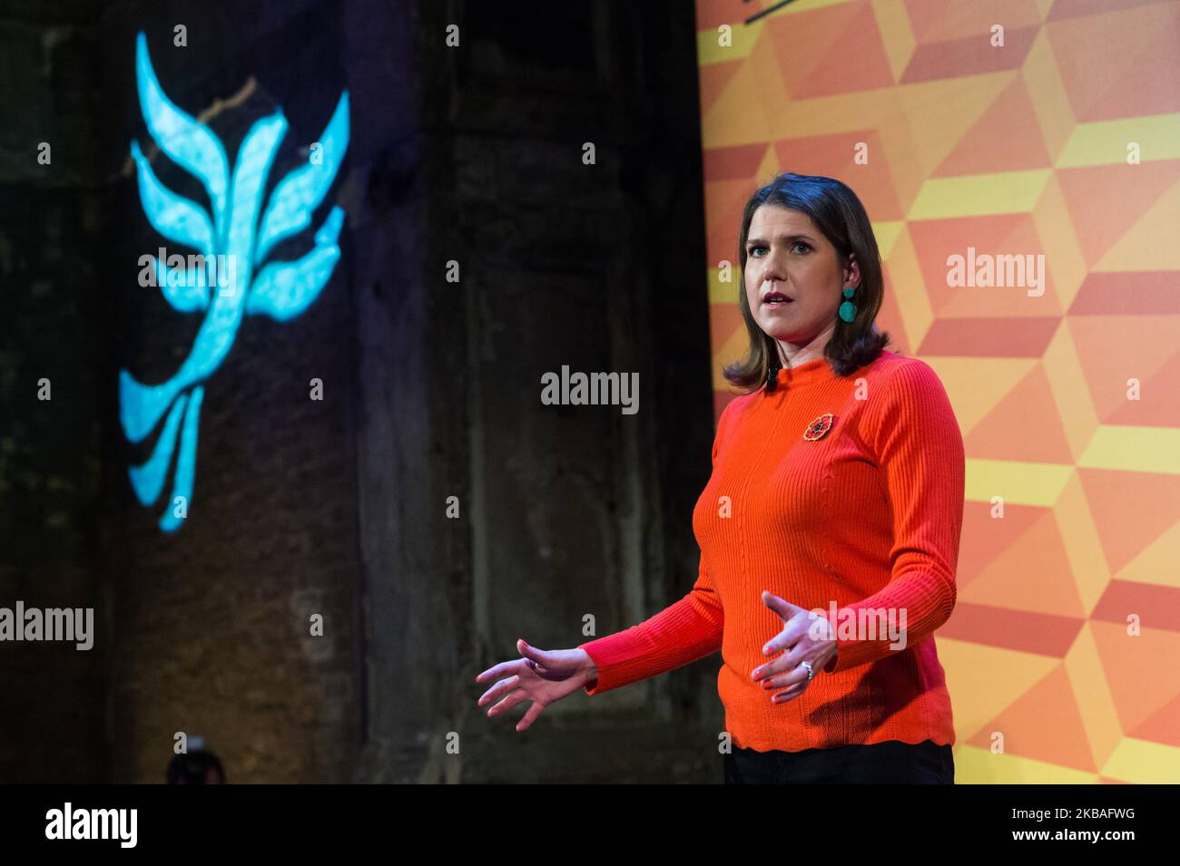 Leader of the liberal democrats jo swinson address her party s