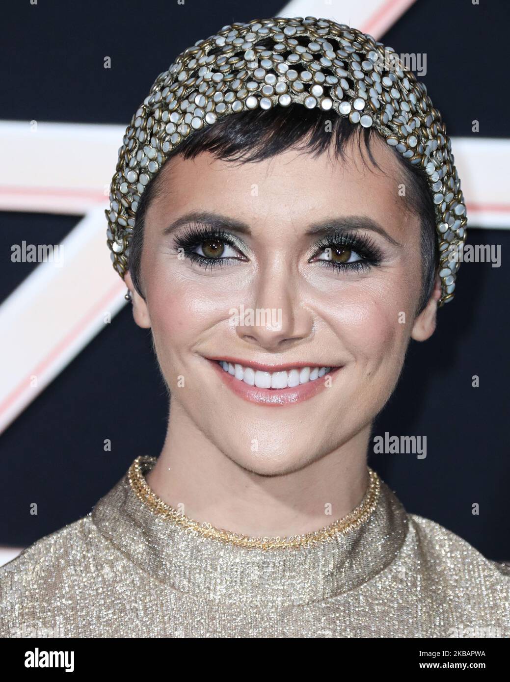 WESTWOOD, LOS ANGELES, CALIFORNIA, USA - NOVEMBER 11: Alyson Stoner arrives at the Los Angeles Premiere Of Columbia Pictures' 'Charlie's Angels' held at the Westwood Regency Theater on November 11, 2019 in Westwood, Los Angeles, California, United States. (Photo by Xavier Collin/Image Press Agency/NurPhoto) Stock Photo