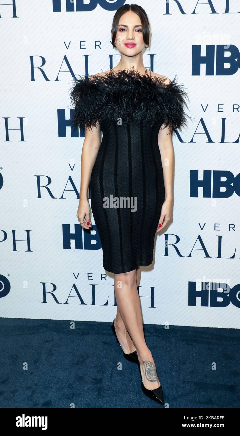 BEVERLY HILLS, LOS ANGELES, CALIFORNIA, USA - NOVEMBER 11: Actress Eiza Gonzalez wearing Ralph Lauren arrives at the Los Angeles Premiere Of HBO Documentary Films' 'Very Ralph' held at The Paley Center for Media on November 11, 2019 in Beverly Hills, Los Angeles, California, United States. (Photo by Image Press Agency/NurPhoto) Stock Photo