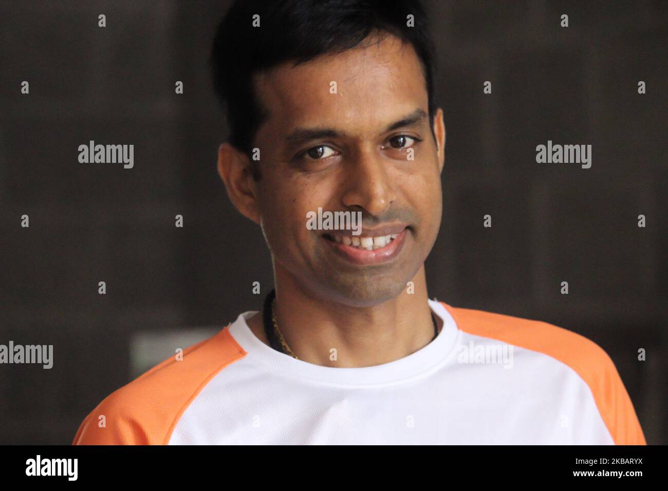 Former Indian badminton player Pullela Gopichand arrives during a launch of an initiative ‘Football Mania’ by IDBI Federal Life Insurance in Mumbai, India on 12 November 2019. The initiative aimed to provide top-quality football coaching to over 10,000 kid in the city. (Photo by Himanshu Bhatt/NurPhoto) Stock Photo