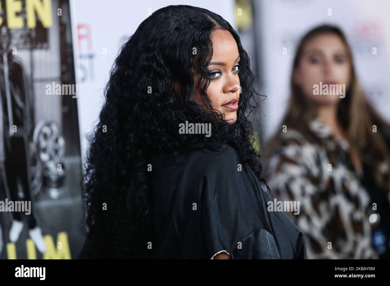 HOLLYWOOD, LOS ANGELES, CALIFORNIA, USA - NOVEMBER 14: Singer Rihanna arrives at the AFI FEST 2019 - Opening Night Gala - Premiere Of Universal Pictures' 'Queen And Slim' held at the TCL Chinese Theatre IMAX on November 14, 2019 in Hollywood, Los Angeles, California, United States. (Photo by Xavier Collin/Image Press Agency/NurPhoto) Stock Photo