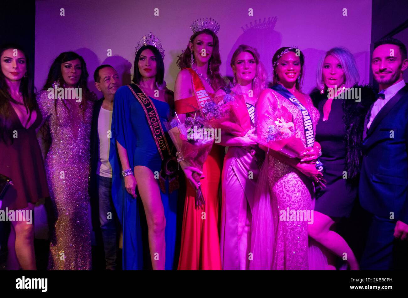 Thursday, November 14, 2019, was held in Paris, France the election of Miss T France 2019, contest of beauty and elegance reserved for transgender women. (Photo by Estelle Ruiz/NurPhoto) Stock Photo