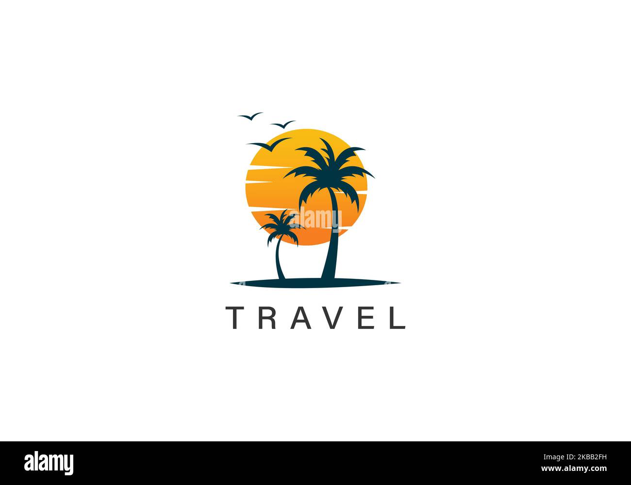 Travel logo template Stock Vector