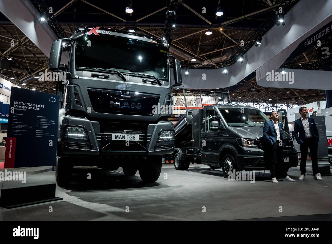 15th edition of Solutrans, the international exhibition for road and urban transport solutions, in Lyon, France, on 19 November 2019. (Photo by Nicolas Liponne/NurPhoto) Stock Photo