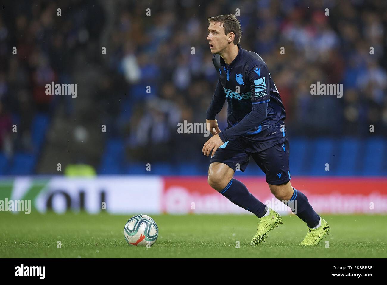 Nacho Monreal of Real Sociedad during the Liga match between Real Sociedad and CD Leganes at Estadio Anoeta on November 10, 2019 in San Sebastian, Spain. (Photo by Jose Breton/Pics Action/NurPhoto) Stock Photo