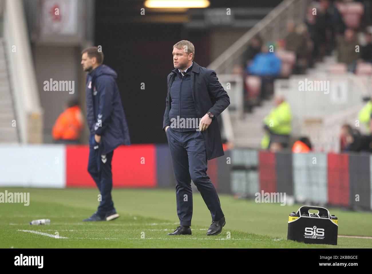 Hull City manager Grant McCann during the Sky Bet Championship match between Middlesbrough and Hull City at the Riverside Stadium, Middlesbrough on Sunday 24th November 2019. (Photo by Mark Fletcher /MI News/NurPhoto) Stock Photo