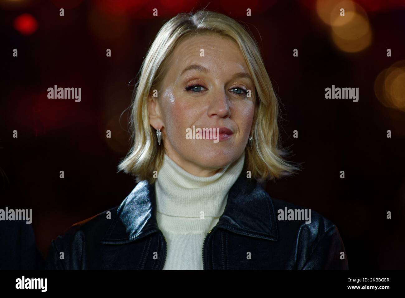 French actress Ludivine Sagnier takes part in the inauguration of the Champs-Elysees Avenue Christmas lights on November 24, 2019, in Paris. (Photo by Daniel Pier/NurPhoto) Stock Photo