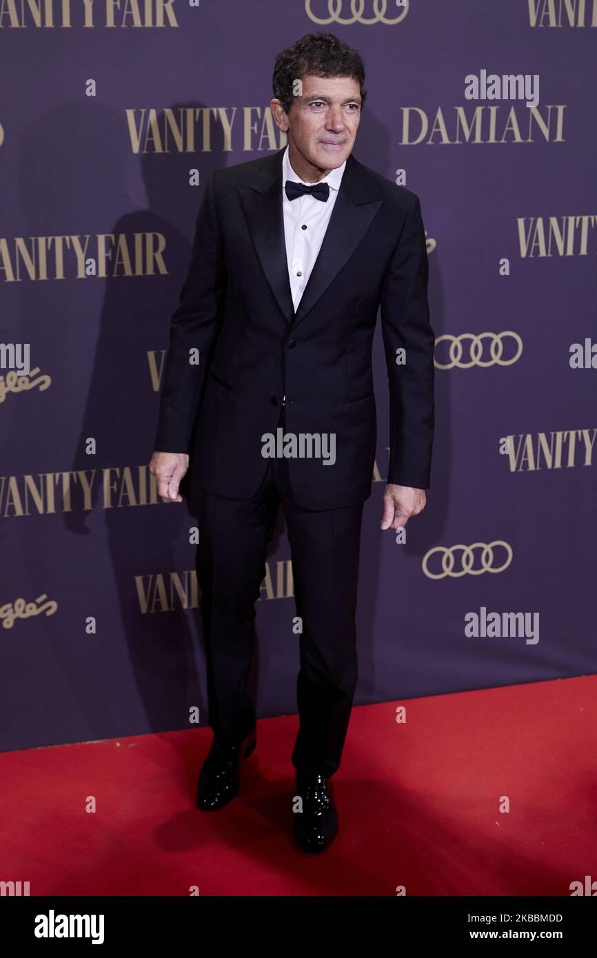 Antonio Banderas attends to Vanity Fair ‘Person of the Year 2019’ Award at Teatro Real in Madrid, Spain. November 25, 2019. (Photo by A. Ware/NurPhoto) Stock Photo