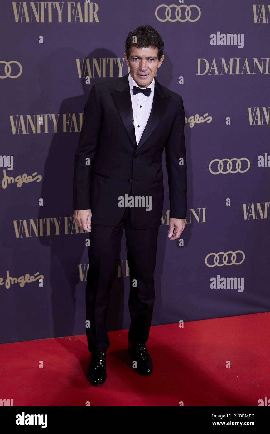 Antonio Banderas attends to Vanity Fair ‘Person of the Year 2019’ Award at Teatro Real in Madrid, Spain. November 25, 2019. (Photo by A. Ware/NurPhoto) Stock Photo