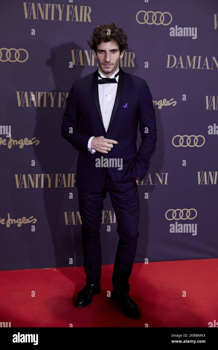 Quim Gutierrez attends to Vanity Fair ‘Person of the Year 2019’ Award at Teatro Real in Madrid, Spain. November 25, 2019. (Photo by A. Ware/NurPhoto) Stock Photo