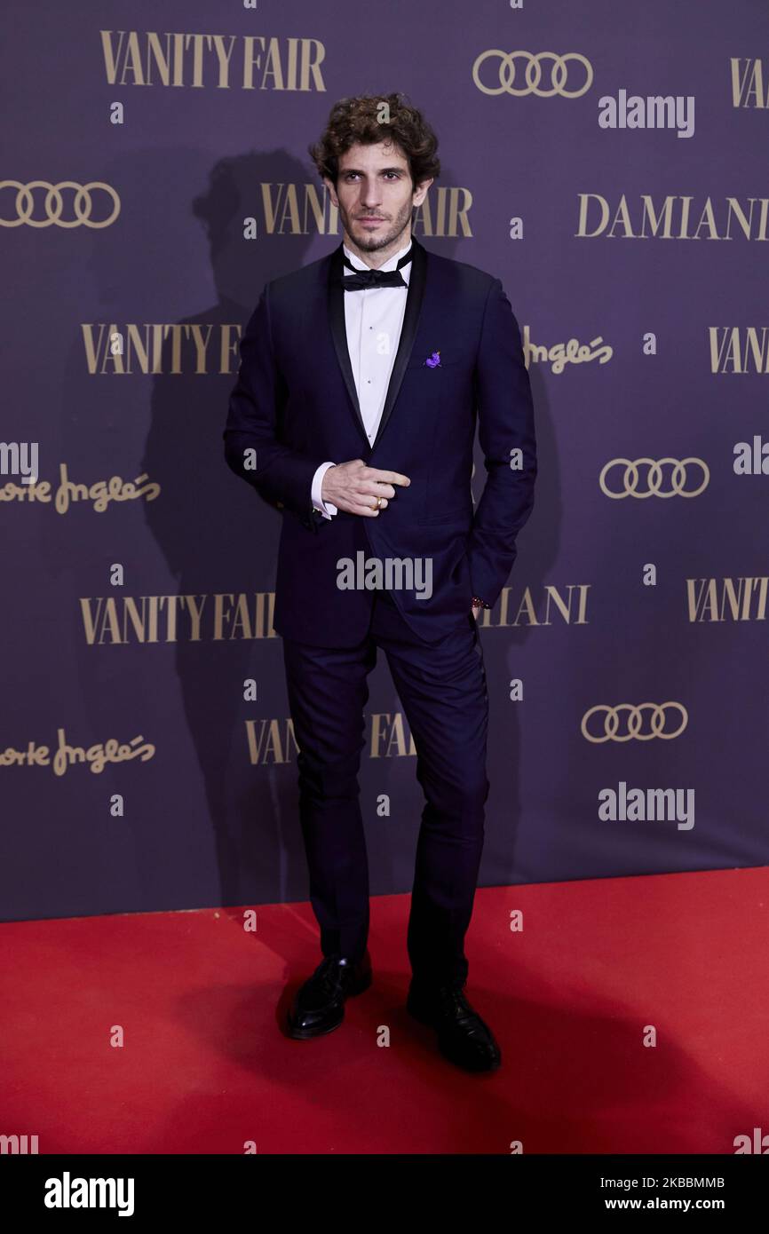 Quim Gutierrez attends to Vanity Fair ‘Person of the Year 2019’ Award at Teatro Real in Madrid, Spain. November 25, 2019. (Photo by A. Ware/NurPhoto) Stock Photo