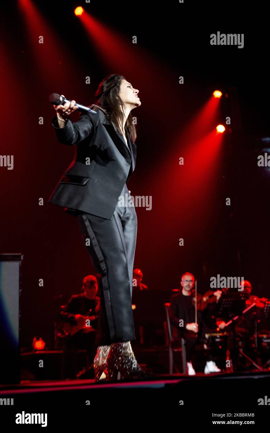 The italian singer and songwriter Elisa performs live at Mediolanum Forum on november 27, 2019 in Assago Milan, Italy. (Photo by Roberto Finizio/NurPhoto) Stock Photo