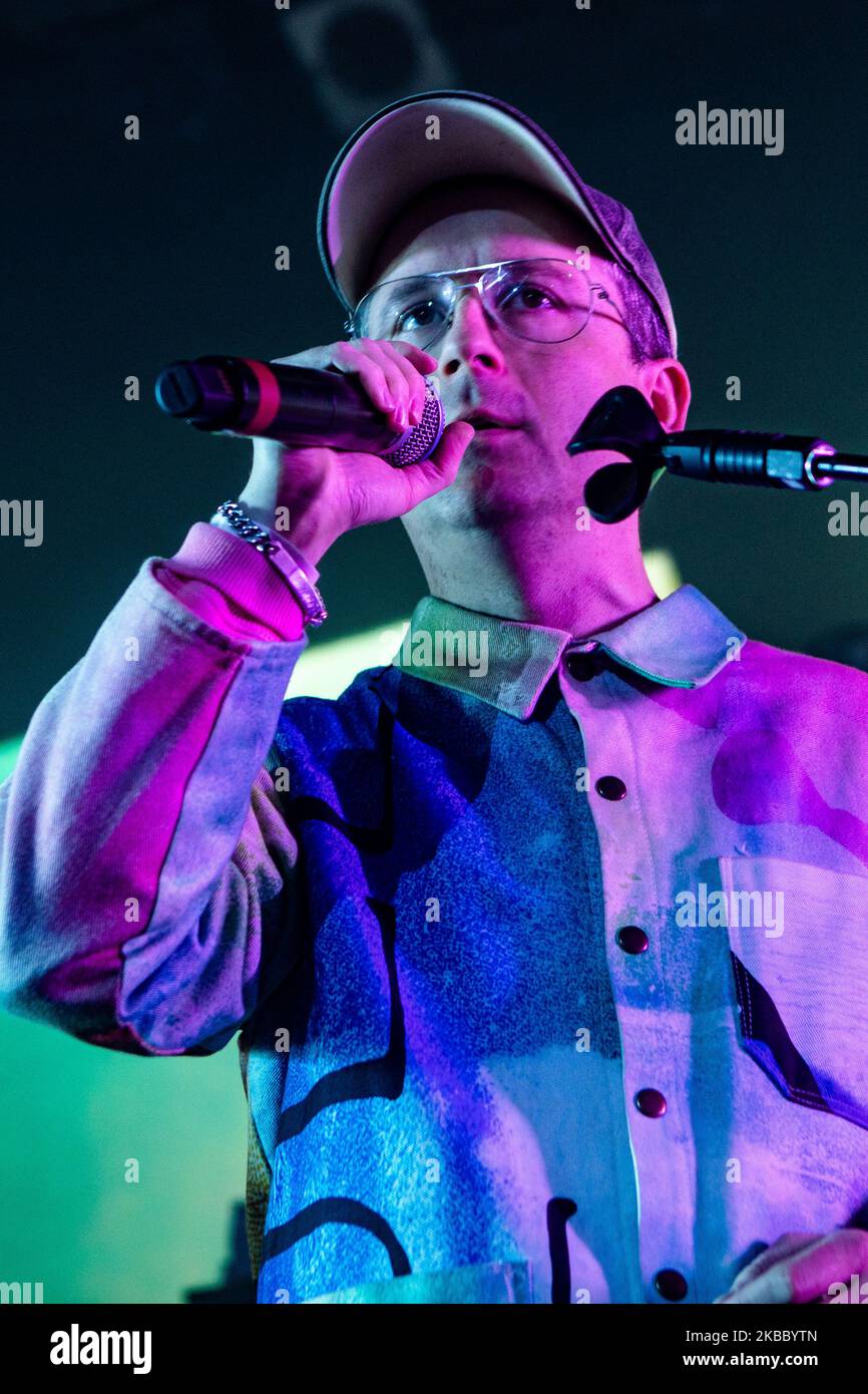 Alexis Taylor of English synthpop band Hot chip performs at Alcatraz